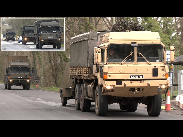 Many more British Army trucks during Exercise Steadfast Defender 🪖