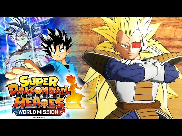 THE BATTLE AGAINST SUPER SAIYAN 3 SCOUTER VEGETA!!! Super Dragon Ball Heroes World Mission Gameplay!