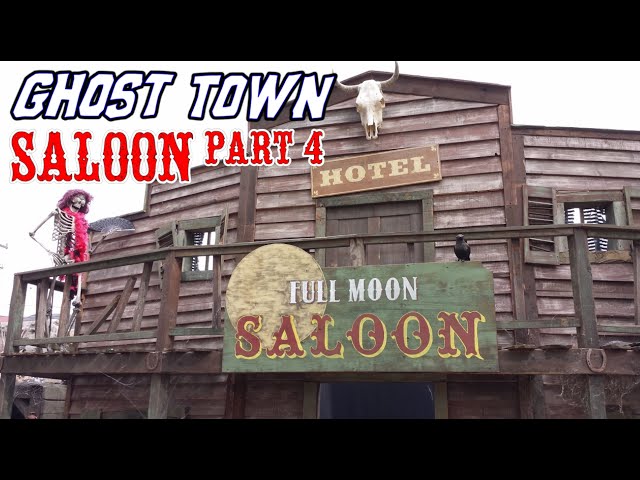 Making an Old West Town - Wild West Ghost Town Saloon Building - Railing and Faux Painting