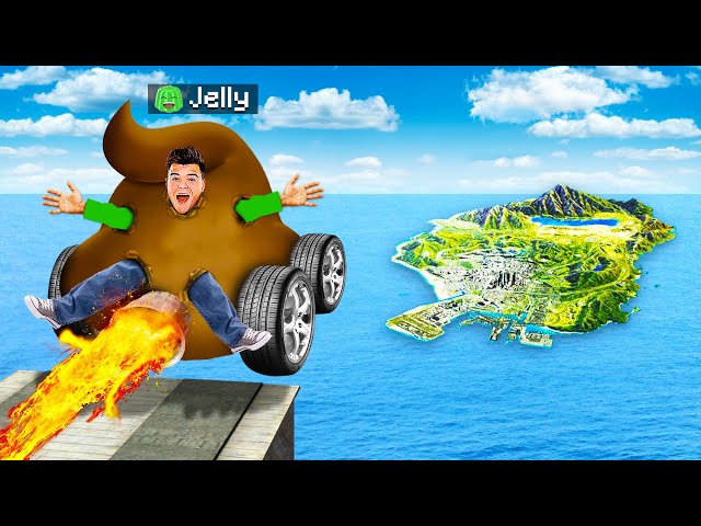 Jumping WEIRDEST VEHICLES Across The ENTIRE MAP In GTA 5..