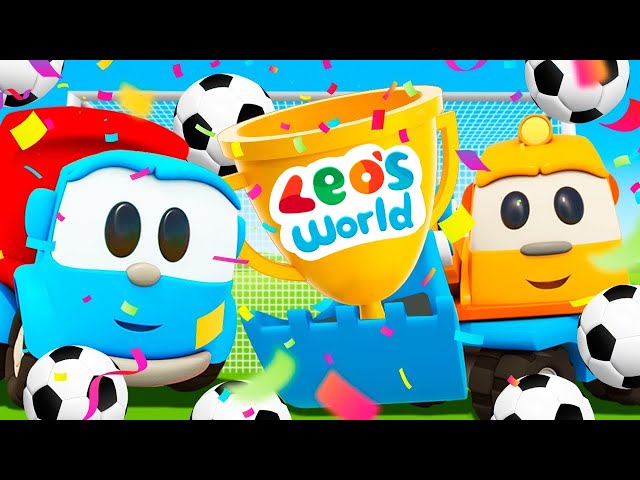 Leo the truck assemble the train engine & more vehicles in a new mobile game for kids.