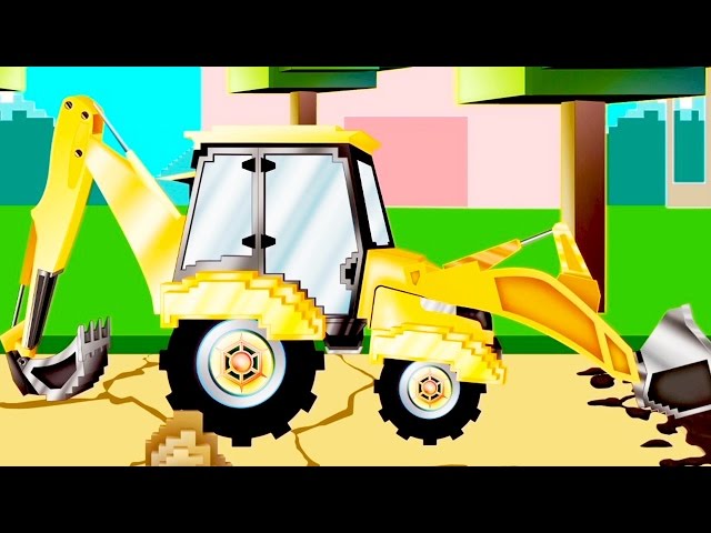 Excavator | Pipo and his tow truck | Cartoon for children like Minecraft