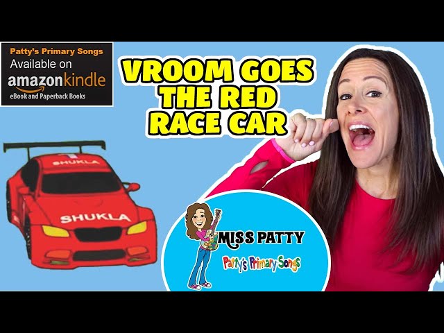 Learn to Read Vroom Goes the Red Race Car Children's Book and Song| R Sounds | Patty Shukla