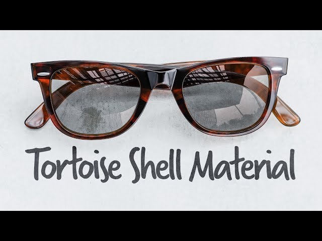 KeyShot Material Study: Tortoise Shell Glasses