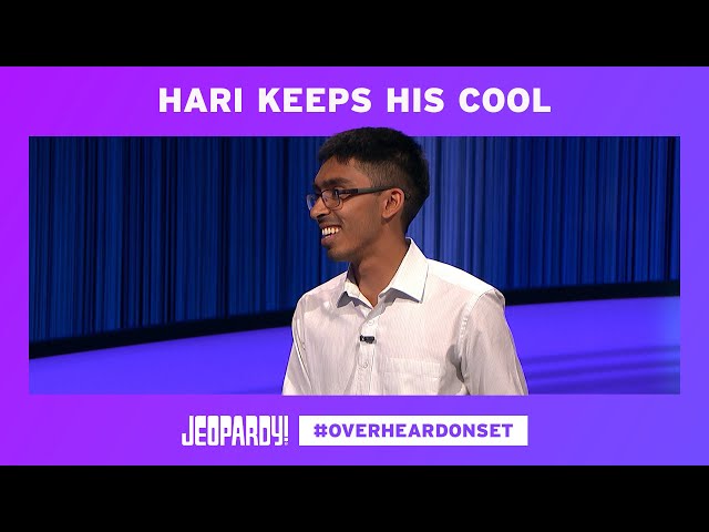 Hari Keeps His Cool | Overheard on Set | JEOPARDY!