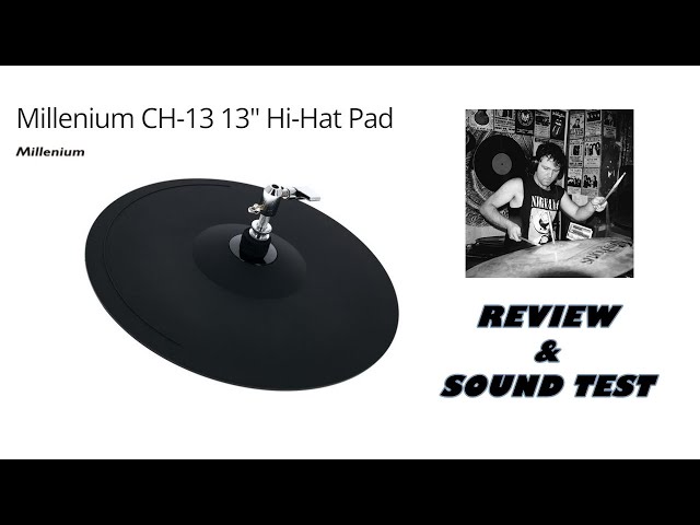 Millenium CH-13 13" Hi-Hat Pad - Review & Sound Test