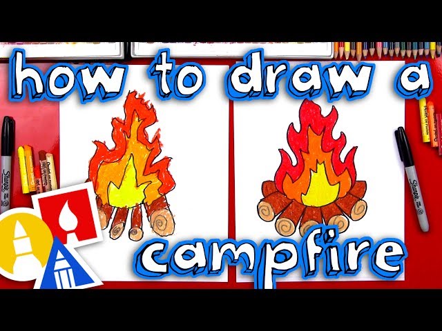 How To Draw A Campfire