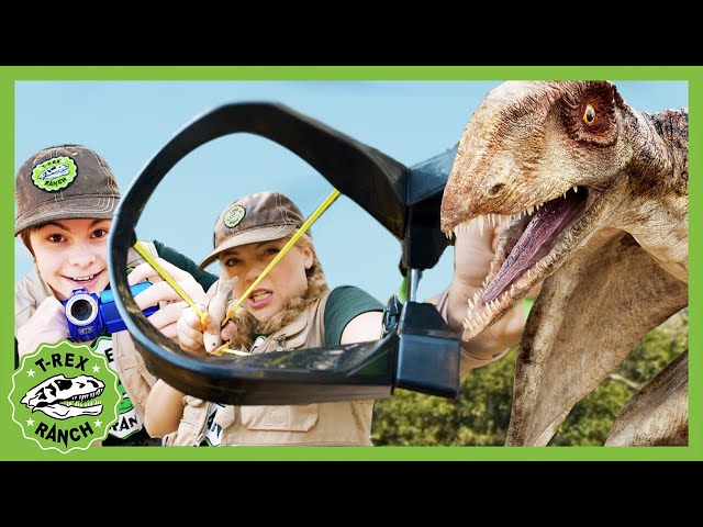 Search for the Mysterious Scaradactyl Dinosaur! Is Pete Real? T Rex Ranch - Dinosaur Videos for Kids
