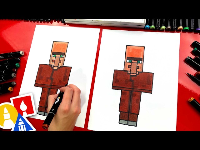 How To Draw A Villager From Minecraft