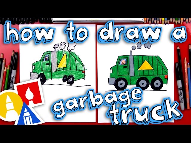 How To Draw A Garbage Truck