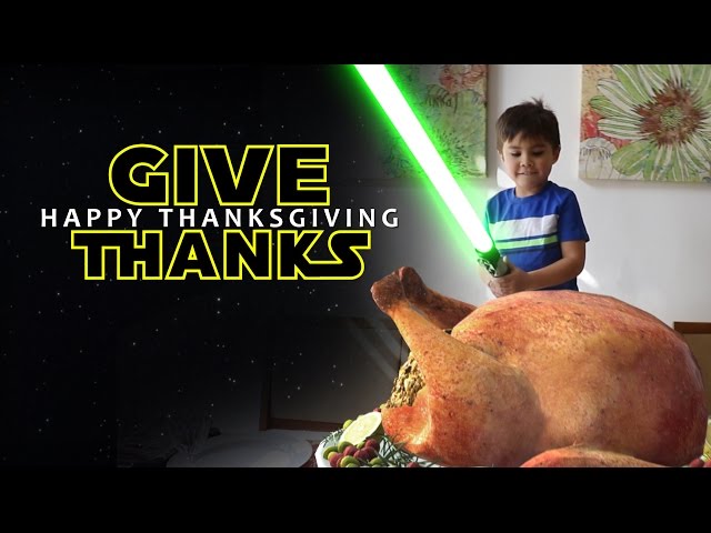 How to Carve a Turkey with a Lightsaber