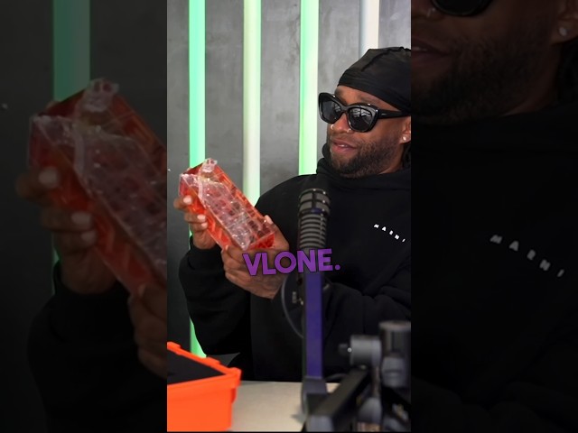 Shoutout to Audible Treats for dropping off a 1/1000 VLONE STFO Brick to gift to Ty Dolla $ign! 🧱🔥