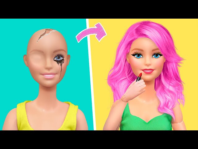 18 DIY Barbie Miniature Ideas / Makeup for Dolls