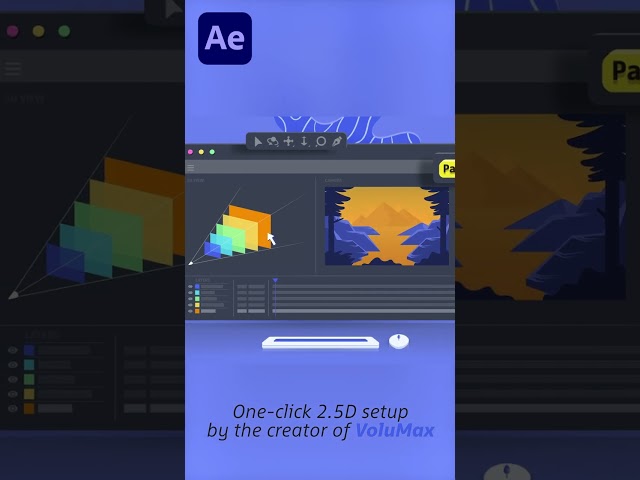 PARALLAXER 2 - The best 2D to 3D Parallax tool for After Effects