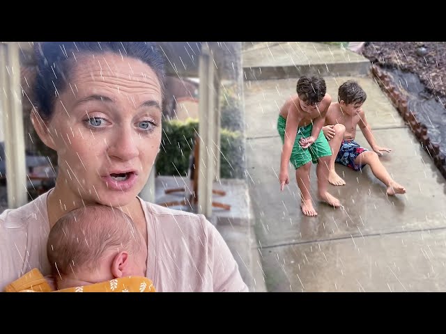 Caught In a Rainstorm With A Baby!