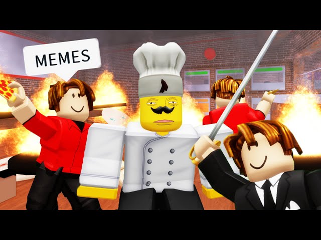 ROBLOX Work at a Pizza Place Funny Moments (MEMES) 🍕