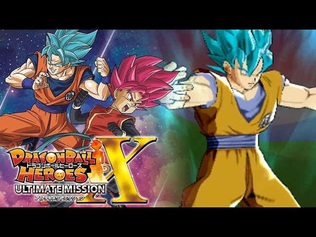 SUPER SAIYAN BLUE GOKU'S POWERFUL BLAST COMBO!!! | Dragon Ball Heroes Ultimate Mission X Gameplay!