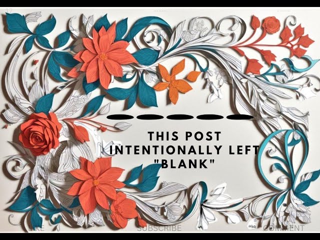 The Art of Emptiness: Decoding the Mystery Behind 'This Page Intentionally Left Blank' | #leftblank