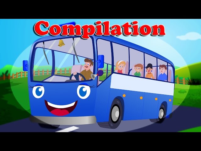 Wheels On The Bus | Nursery Rhymes |  20 Mins Non Stop Compilation For Kids