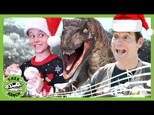 Christmas on the Ranch Song - We All Can't Wait to Play! T-Rex Ranch - Dinosaur Videos for Kids