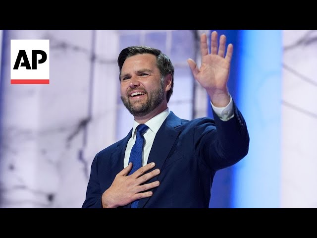 WATCH: JD Vance accepts nomination at RNC to be Trump's VP