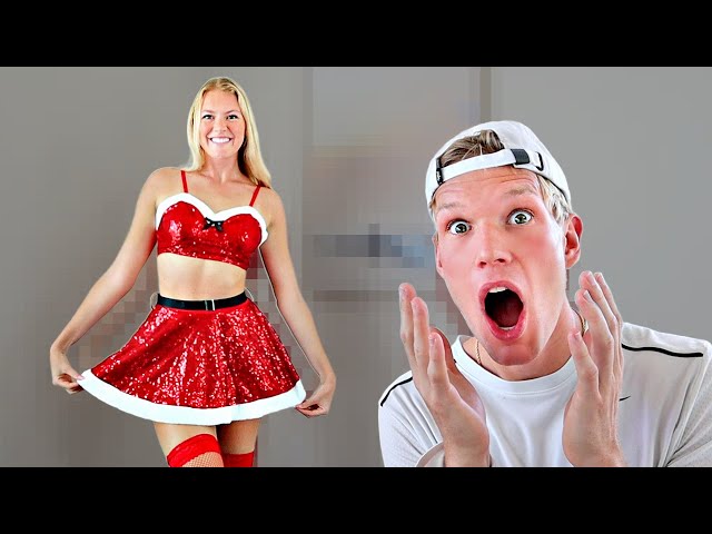 RATING MY FIANCE'S HOTTEST CHRISTMAS OUTFITS!!!
