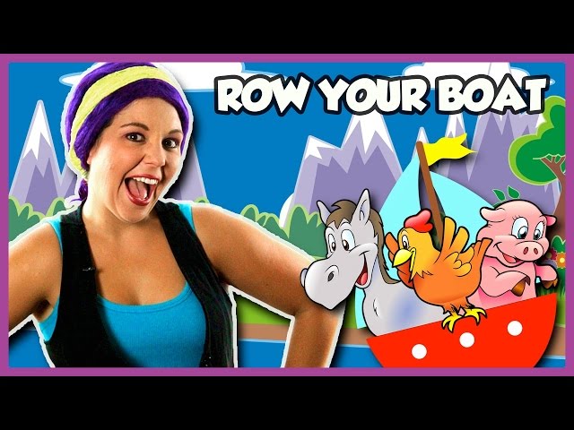 Row Row Row Your Boat | Nursery Rhyme Baby Song | Row Your Boat Kids Song on Tea Time with Tayla