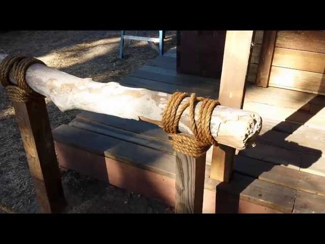 DIY Halloween Props - WILD WEST HAUNTED GHOST TOWN! Old Western Hitching Rail/Posts