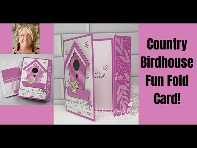 Country  Birdhouse  Fun  Fold  Card