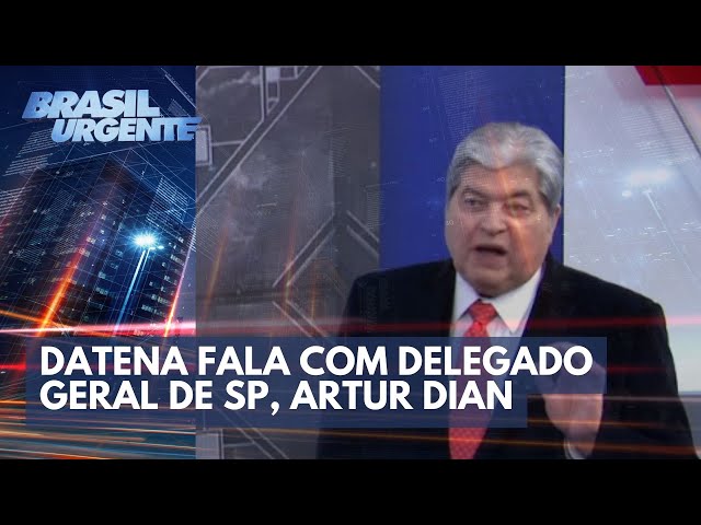 Datena fala com delegado geral de SP sobre ataque em escola | Brasil Urgente