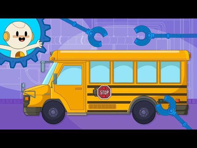School Bus Assembly at Finley’s Factory | Cartoon For Children