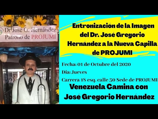 Entronización De La Imagen Del Dr.José  Gregorio  Hernández