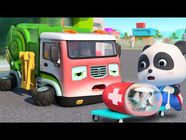 Garbage Truck is Sick Song | Super Ambulance, Police Car | Monster Truck | Car Cartoon | BabyBus