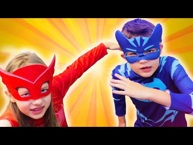 PJ Masks in Real Life ⚡ Hero Power Up ⚡ PJ Masks Official