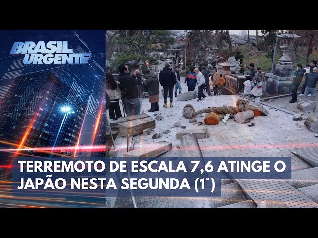 Terremoto de escala 7,6 atinge o Japão | Brasil Urgente