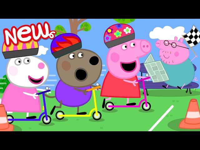 Peppa Pig Tales 🛴 Super-Duper Scooter Race 🏁 Peppa Pig Episodes