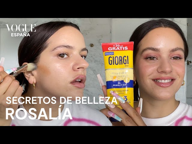 Rosalía: tutorial en tonos rosas y un secreto con gomina Giorgi | Secretos de belleza | VOGUE España