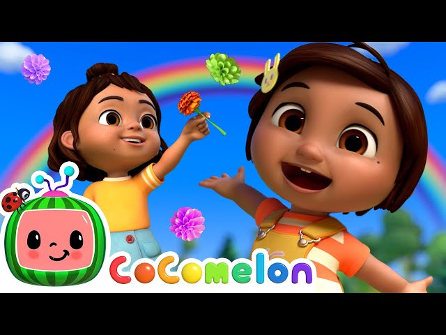 Nina's Rainbow Colors Song! | Learn Spanish with Nina's Familia | CoComelon Nursery Rhymes & Songs