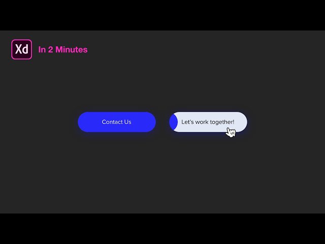 How to Create a Button Hover In 2 Minutes - Adobe XD Tutorial