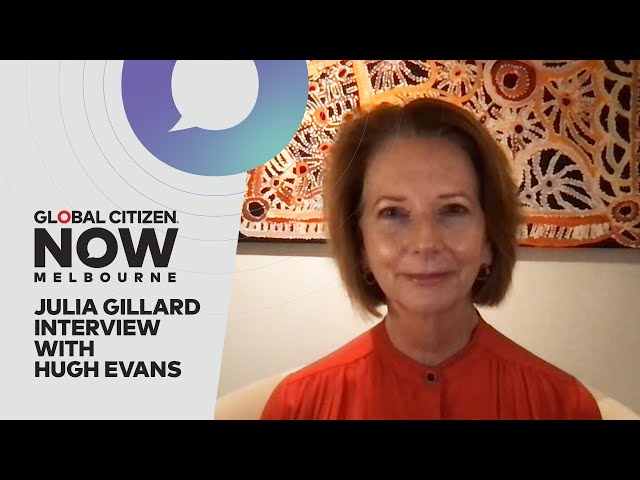 Former Australia Prime Minister Julia Gillard Is Interviewed by Hugh Evans | GC NOW Melbourne