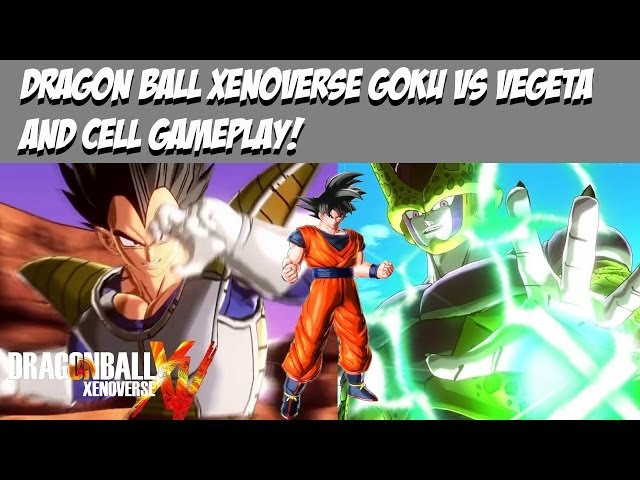 Dragon Ball Xenoverse Goku vs Vegeta and Cell Gameplay!