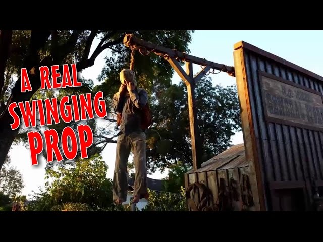 DIY Halloween Prop | Animated Halloween Decoration | Pneumatic Thrasher Hangman & Gallows