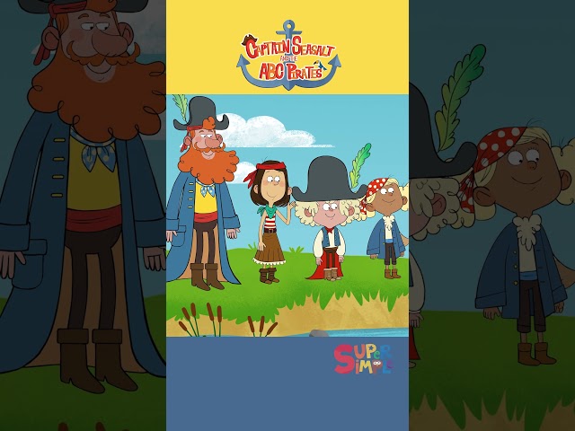 What starts with the letter S? #alphabet #abcpirates #supersimpletv #shorts