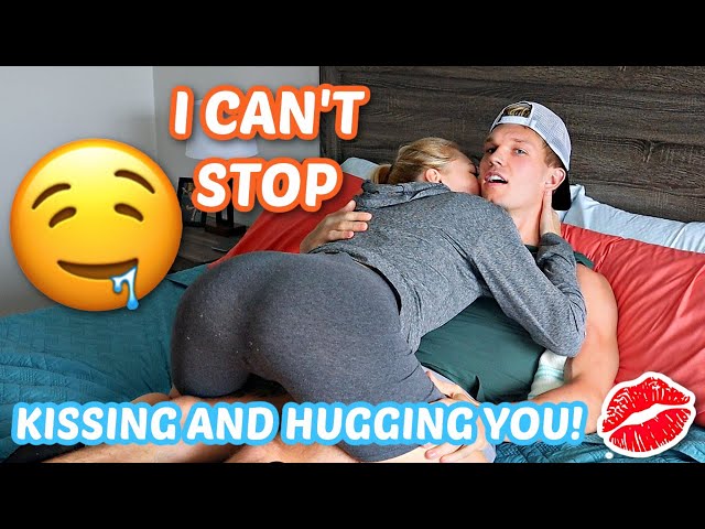 CAN'T STOP KISSING AND HUGGING MY BOYFRIEND PRANK! *24 hours*