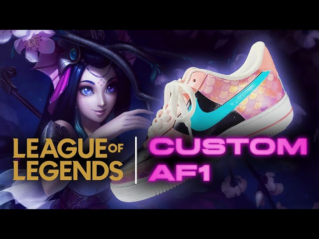 Custom Painting League of Legends Sneakers #shorts