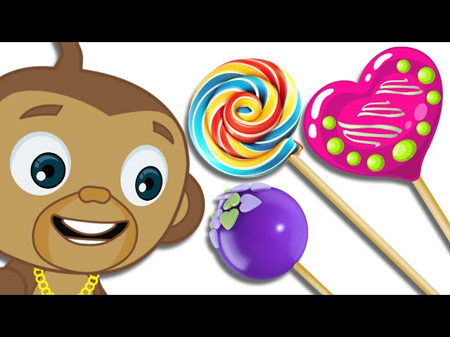 Learn Colors with Colorful Lollipop Finger Family Song | HooplaKidz Nursery Rhymes