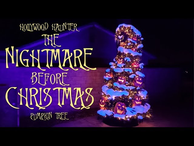 Christmas DIY Tree 🎄 Nightmare Before Christmas Decorations - Pumpkin Tree Idea