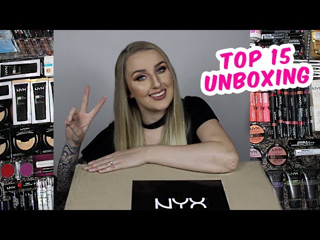 NYX FACE AWARDS TOP 15 UNBOXING!! (So much makeup)