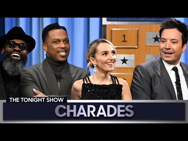 Charades with Leslie Odom Jr. and Chloe Fineman | The Tonight Show Starring Jimmy Fallon