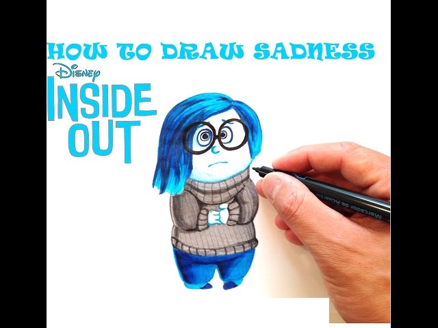 How to Draw Sadness from  Inside Out